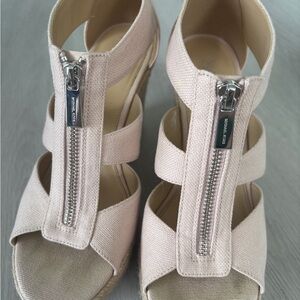 Michael Kors Light Pink Wedge Shoes
